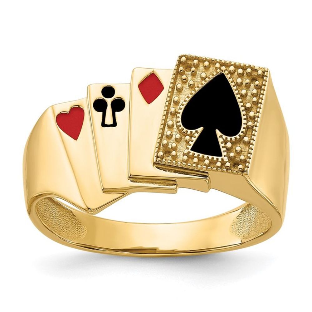 Kazi Luxury 14k Poker Ring